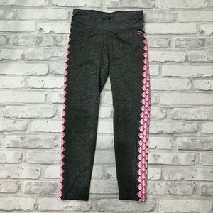GAP FIT | Girl’s Athletic Pants Leggings Gray Pink Size Small 6-7